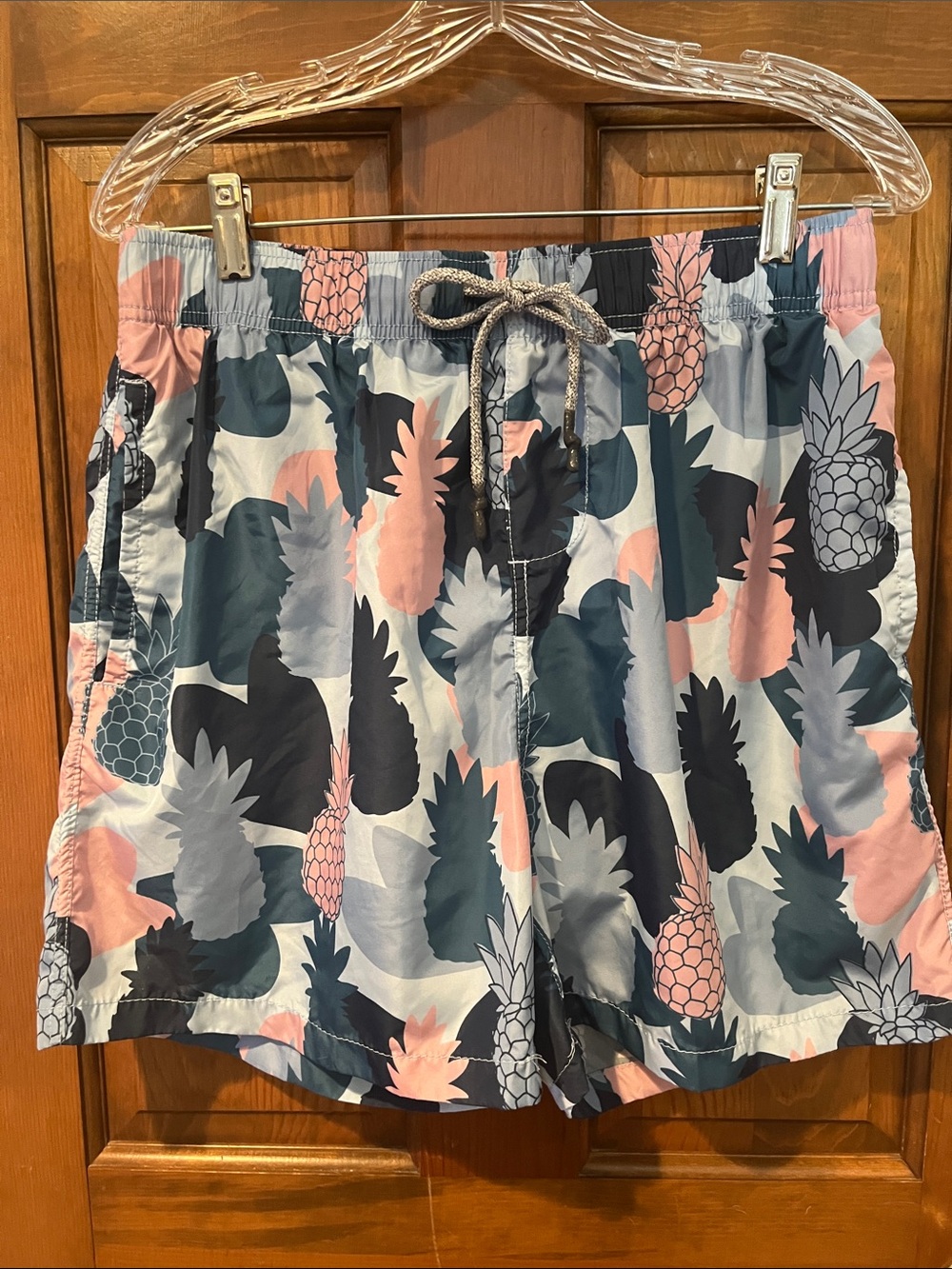 Vintage Summer Ponji Print Swim Shorts